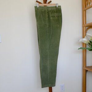 Brooks Brothers 346 Cotton Blend Green Corduroy Classic Men's Pants 38X31